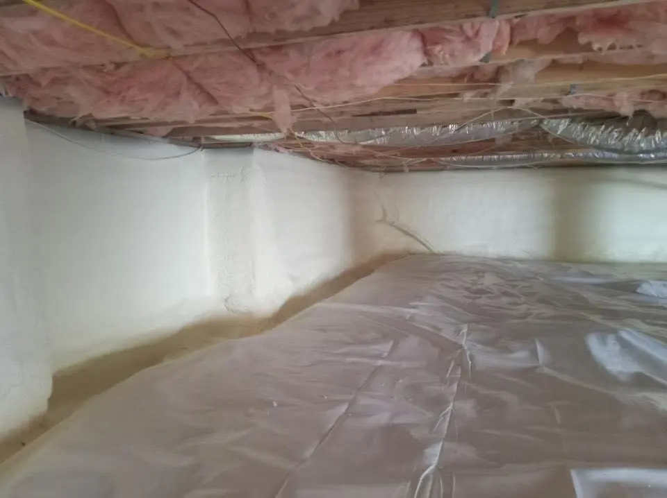 Crawl space encapsulation with closed-cell spray foam for Attic Insulation in Williams